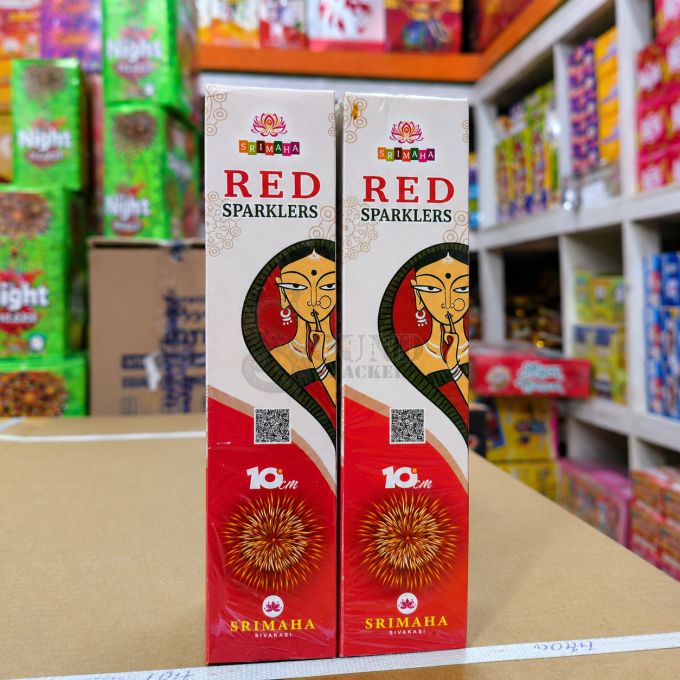 10 CM Red Sparkler (10 Pcs)