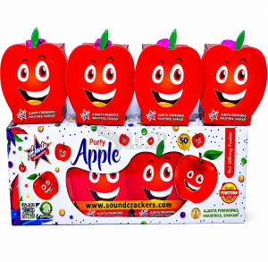 Party Apple (Red colour Glittering Fountain)[4 Pcs]
