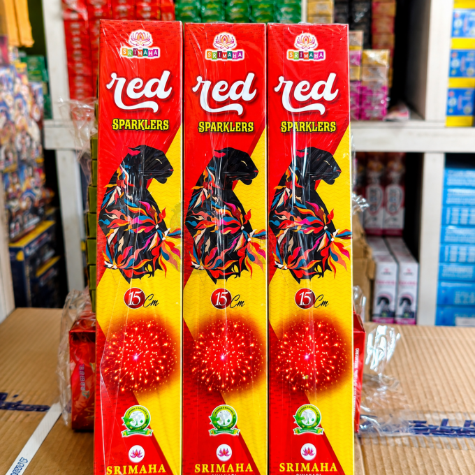15 CM Red Sparkler (10 Pcs)