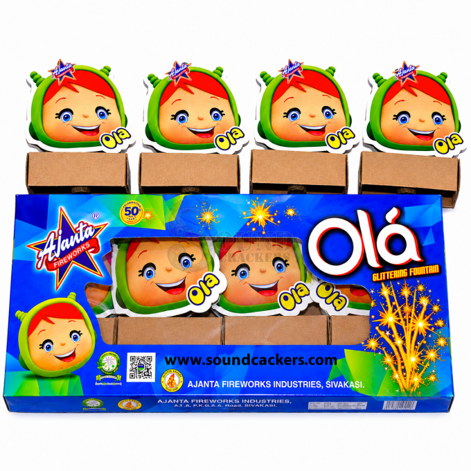 Ola(Yellow Glittering Fountain)(4 Pcs)