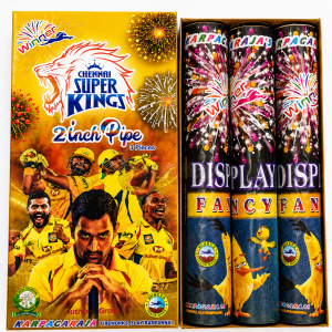 2 inch Fancy (3 pcs- 3 colours)"Chennai Super kings"