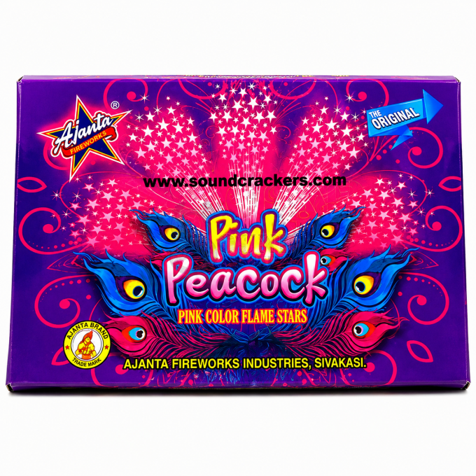 Pink colour Peacock (Ajanta)(1 Pcs)